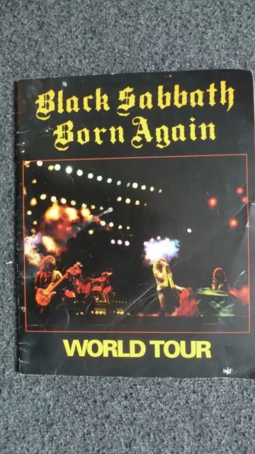 BLACK SABBATH Born Again World Tour 1983  Programme.