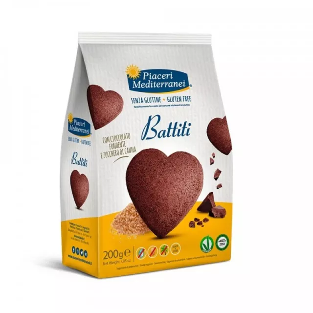 PIACERI MEDITERRANEI Battiti - Gluten -free cholate cookies 200 g