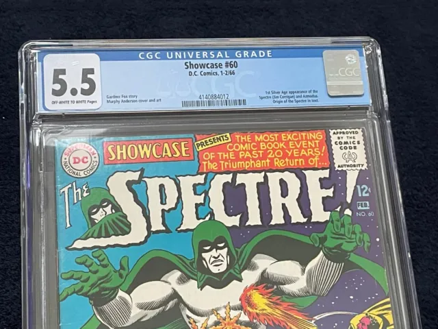 Showcase #60 (Jan-Feb 1966) ✨ Graded 5.5 OFF-WHITE TO WHITE by CGC ✔ The Spectre 2