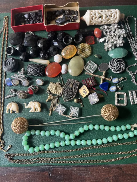 Job lot Of Vintage Costume Jewellery