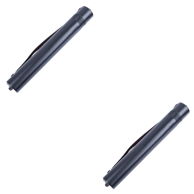 2 piezas Tubo de dibujo extensible Tubo telescópico de plástico para diseño