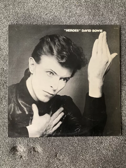 David Bowie - Heroes - 1977 LP - Orange Labels - 'Daves' Etching