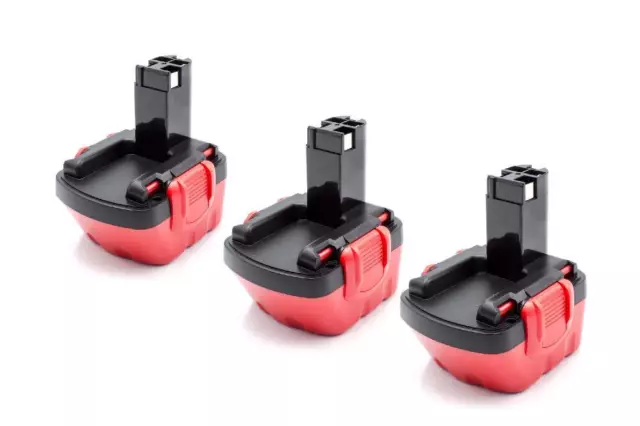 3x BATTERIE d'outil 12V 1500mAh noir rouge pour Orgapack OR-T200, OR-T300