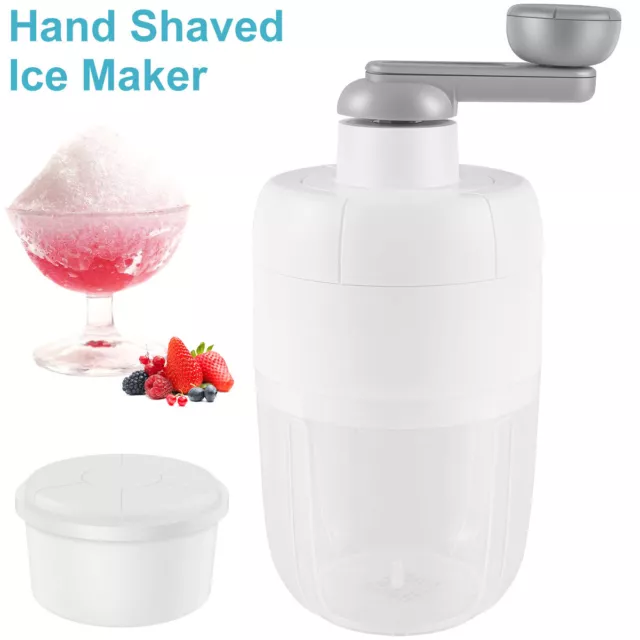 Manual Ice Crusher 1000ml Hand-Crank Ice Shaver with Ice Freezing Mold PripM