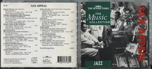 Various - Sax Appeal - Used CD - W5841S