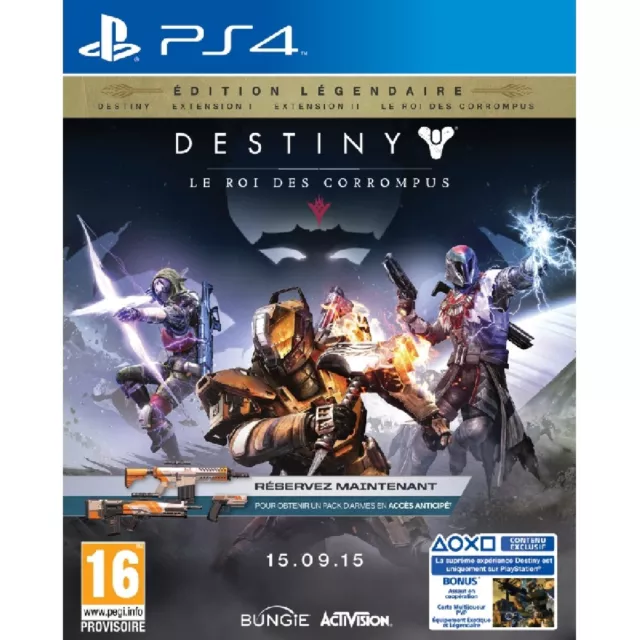 Jeu Ps4 Destiny Extension Iii le Roi des Corrompus