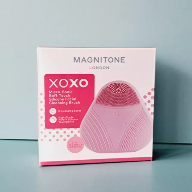 Magnitone London xoxo Micro Sonic Soft Touch Silicone Facial Cleansing Brush