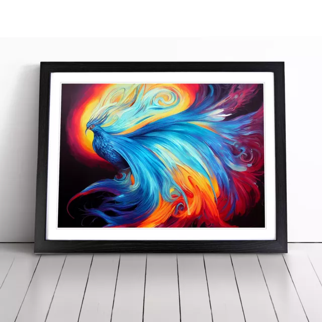 Spectacular Phoenix Bird Wall Art Print Framed Canvas Picture Poster Decor