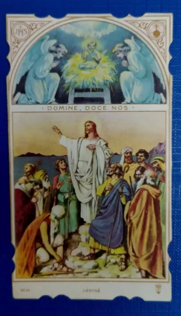 Santa Lega Eucaristica N.9224 Rarissimo Santino, Gesù Buon Pastore