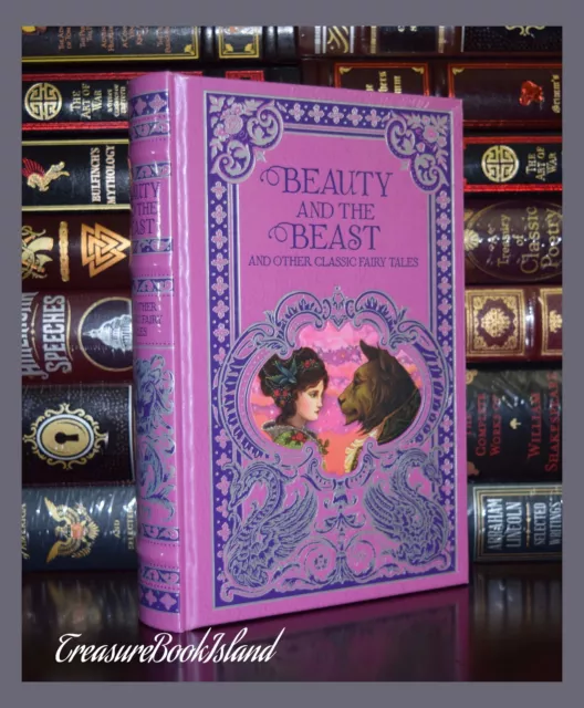 Beauty & The Beast and Other Classic Fairy Tales New Leather Bound Sealed Deluxe