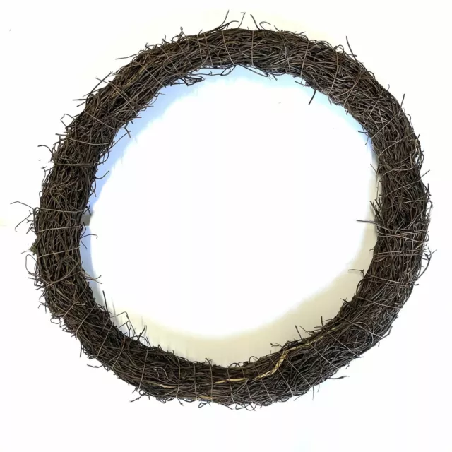 Natural Thick GRAPEVINE AND TWIG Christmas Wreath Hoop Large 12" (30cm) CIRCL...