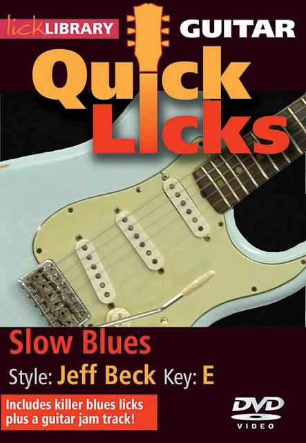 Slow Blues Quick Licks Guitar Lesson Learn to Play Jeff Beck Style Video DVD