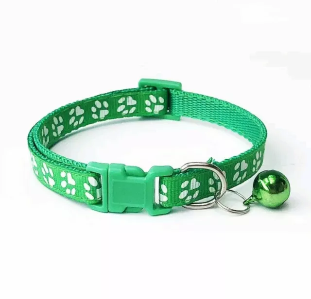 Small Puppy Dog Pet Collar Adjustable Soft Nylon High Quality Cute Cat With Bell