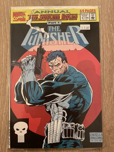 Punisher Annual #5 VF Marvel Comics 1992   The System Bytes Part 1