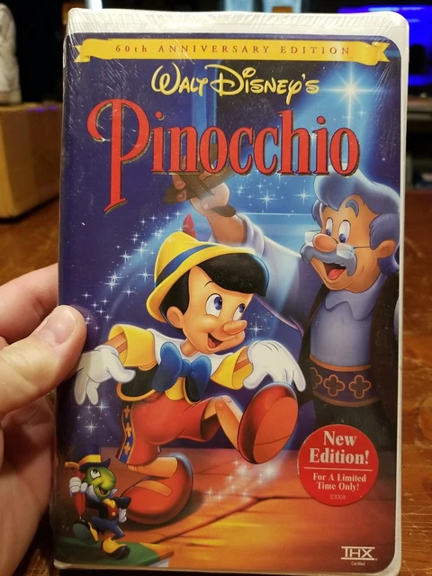 Pinocchio (VHS) New Sealed - Walt Disney’s Classic 60th Anniversary - Free Ship