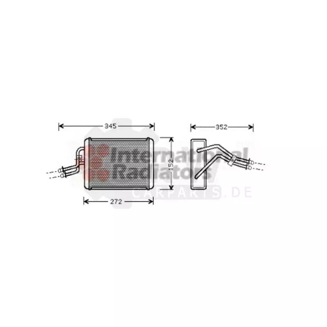 Échangeur Thermique Chauffage Intérieur pour Ford Transit Choisir / Châssis Bus