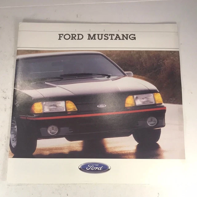 1988 FORD MUSTANG dealer sales brochure 14.00 PicClick