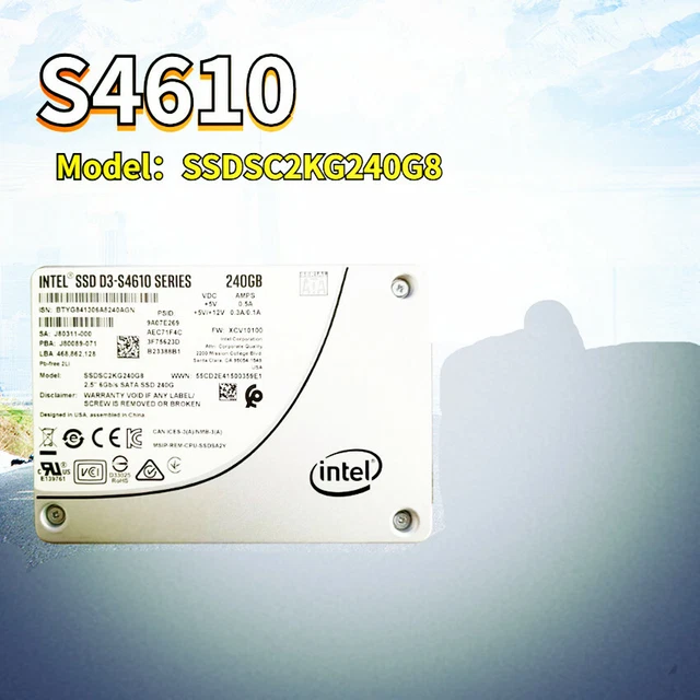 メール便可 2セットまで SSDSC2KG960G801 ［SSD D3-S4610 Series (960GB、2.5in SATA  6Gb/s、3D2、TLC、6.0 PBW)］