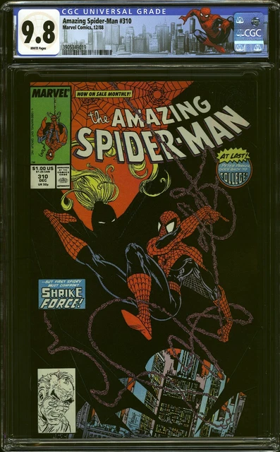 Amazing Spider-man #310 CGC 9.8 NM/MT WP McFarlane Art! Custom Label Marvel 1988