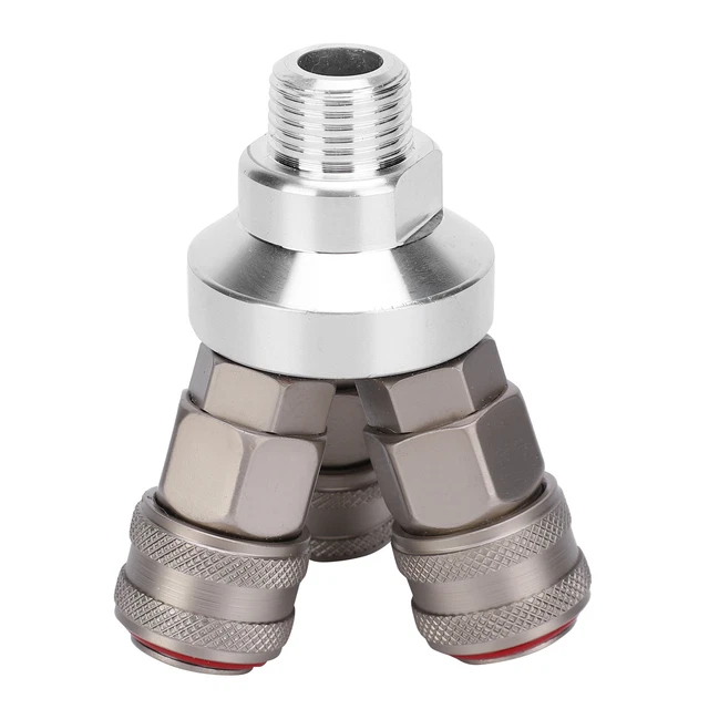Pneumatic Component No Embedded Double Groove Coupler Quick Connector Durable