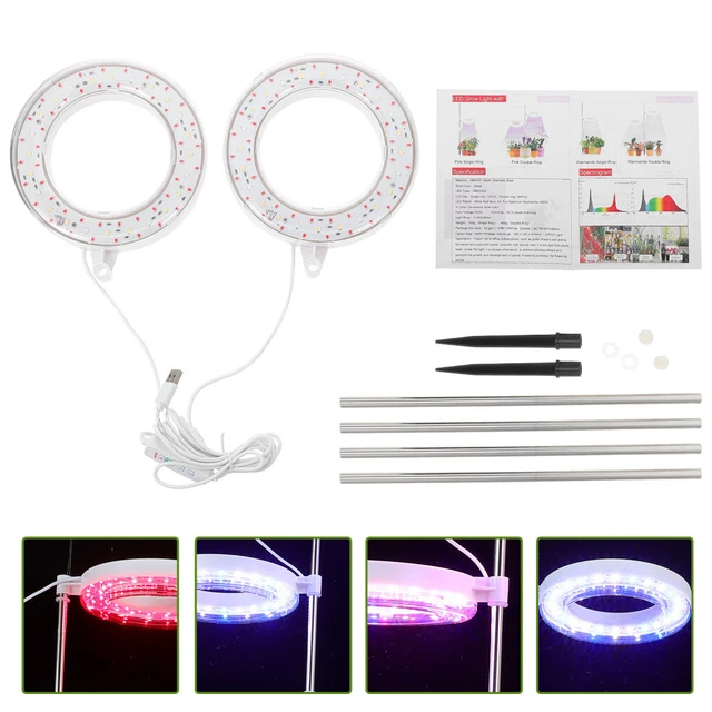 Lampada Per Piante SANSI 10W - Spettro Completo, Timer, 4 Livelli Luminosità, Con Clip - Foto 5