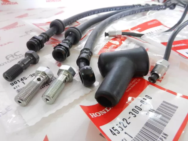 Honda CB 750 Four K2 K3 Brake Line Set Kit Double Brake Disc Original New