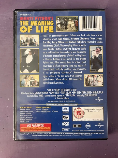 MONTY PYTHON'S THE Meaning of Life DVD Video 2011 Region 2 PAL UK ...