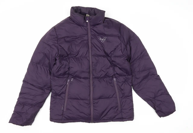 Cappotto trapuntato viola DECATHLON da donna taglia 14 cerniera
