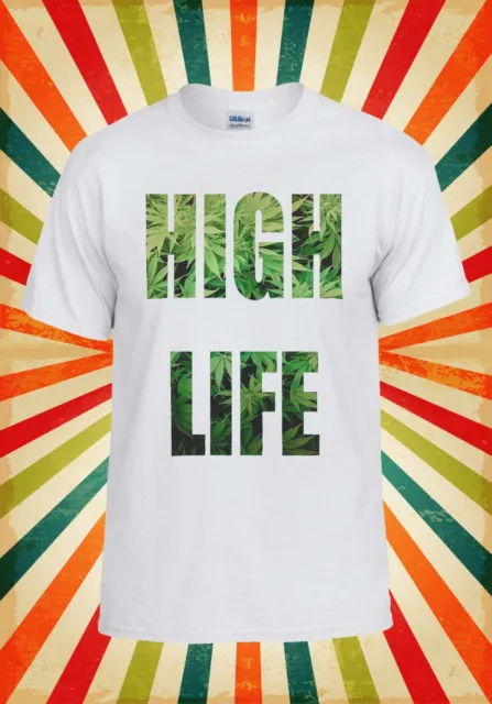 High Life Weed Drug Funny Cool Retro Men Women Vest Tank Top Unisex T Shirt 1281