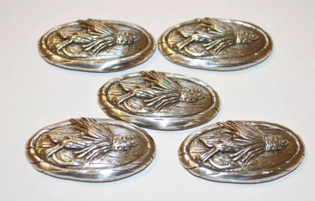 Menge 5 Enmon Fly Angel Metall Concho Leder Western Schraube Back Silber Gürtel