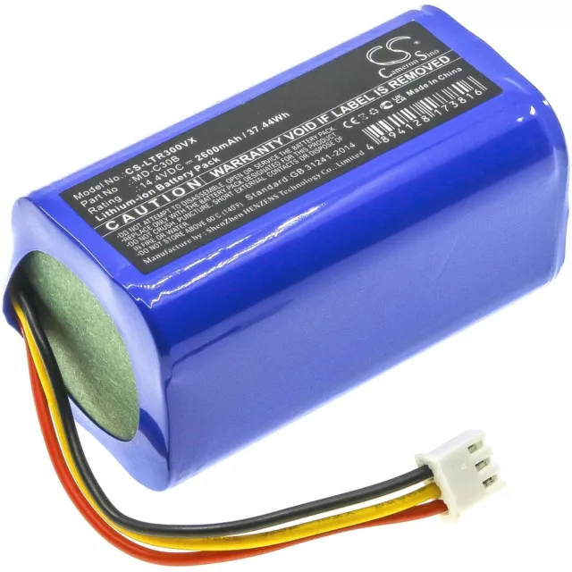 Battery For LIECTROUX MD-C30B,C30B,C30B 2D,C30B 2D Wifi Robot Vacuum Clea,E30