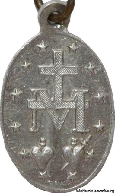 Médaille Religieuse Vierge Marie "Conçue Sans Péché" (1830-1880) - Cuivre - France - Qualité VF