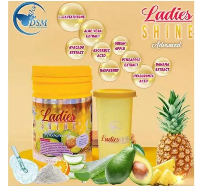 LADIES SHINE Advanced ORIGINAL GLUTATHIONE Collagène Meilleur Sur Le Marchè