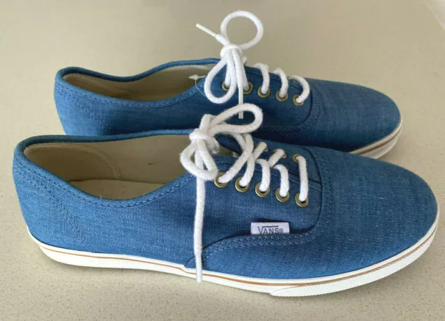 VANS Unisex OFF THE WALL Blue Casual Shoes Mens Size 6 Womens 7.5 (US)