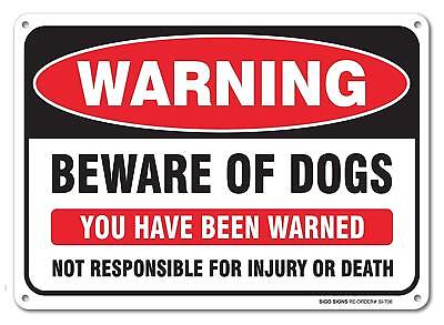 Warning Beware of Dogs Metal Tin Signs Poster Pub Bar Art Wall Hanging