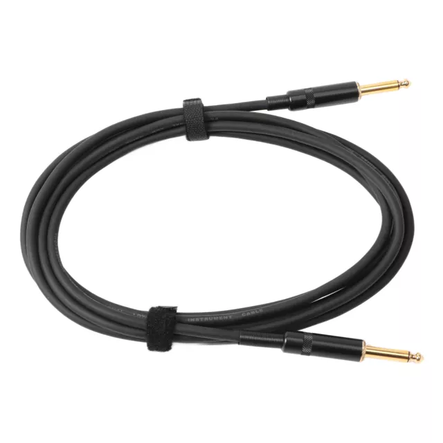 (Doble Enchufe Recto) Guitarra Eléctrica Cable Silencioso Reducción de Ruido Audio GSA