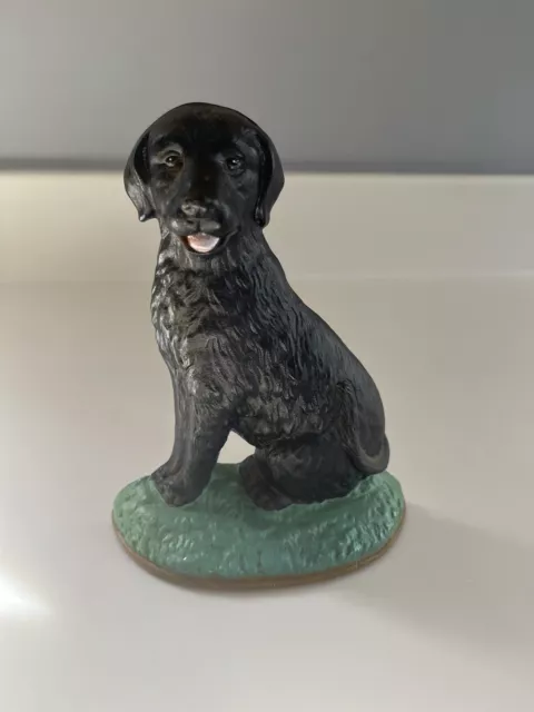 Vintage Black Lab Cast Iron For Stop Or Book End