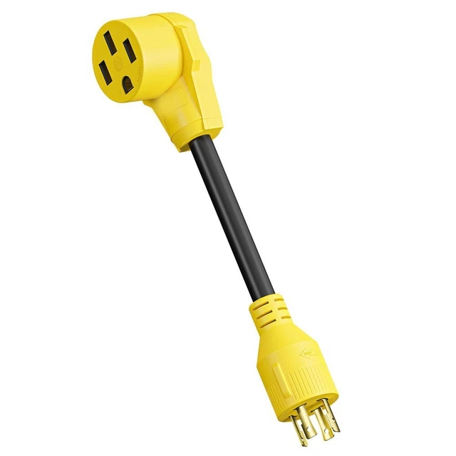 RV GENERATOR POWER Adapter Power Adapter Power To Your RV Male 4-Prong ...