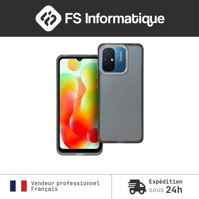 Coque Transparente Pearl + 2 Verres Trempés Pour Xiaomi Redmi 12C - Protection Complète