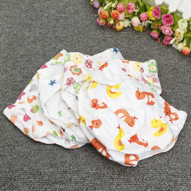 Adjustable Baby Pocket Cloth Diaper Cover Infant Kid Nappy Washable Reusable 3