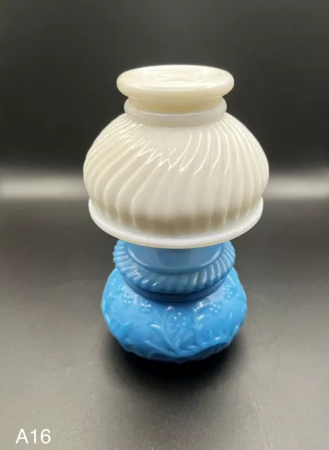 Vintage Avon Milk glass courting lamp Style Perfume bottle