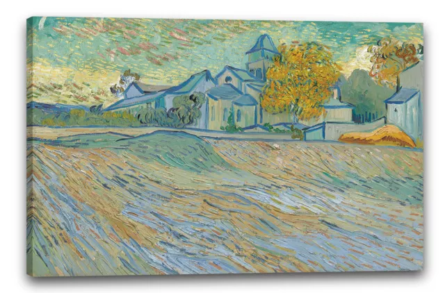 Kunstdruck Vincent van Gogh - Blick auf das Asyl und die Saint-Paul-Kapelle von