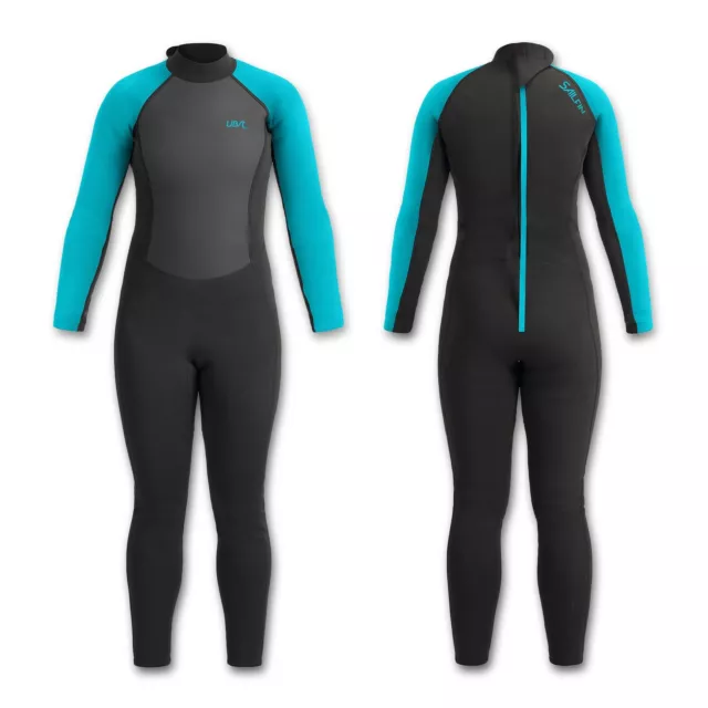 Urban Beach Womens Sailfin Blue 2Mm Full Wetsuit Bnwt Sizes Xs-Xl/8-16