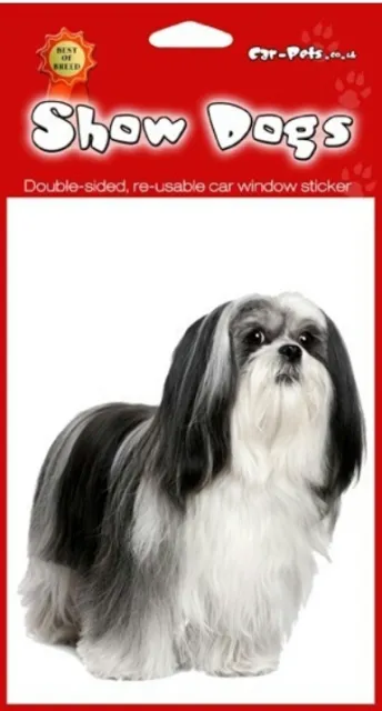 Lhasa Apso Double Sided Window Sticker Perfect Gift
