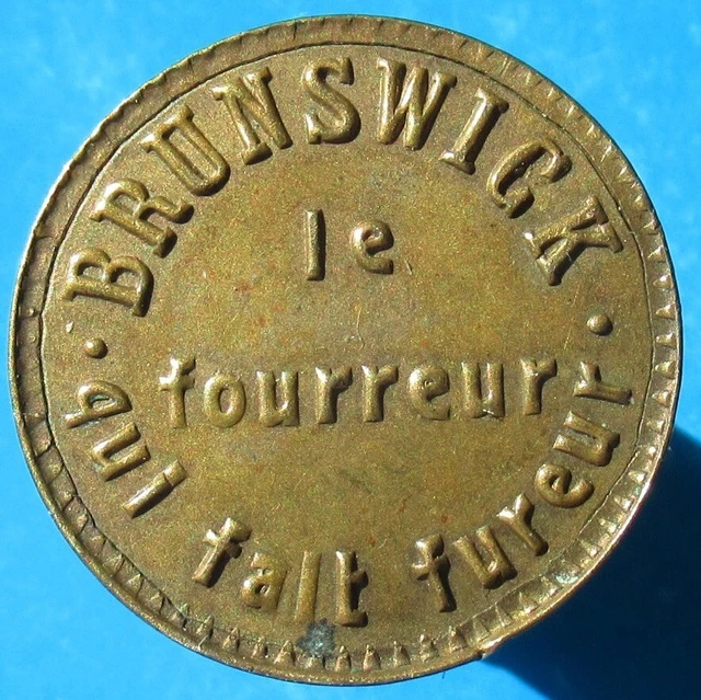 Old France - Paris- Brunswick le fourreur advertising shellcard -more on ebay.pl