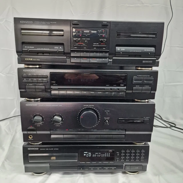 KENWOOD A-76 AMPLIFIER & GE-760 EQ & DP-76 CD Player MIDI Stereo HIFI Separates £312.69 - UK