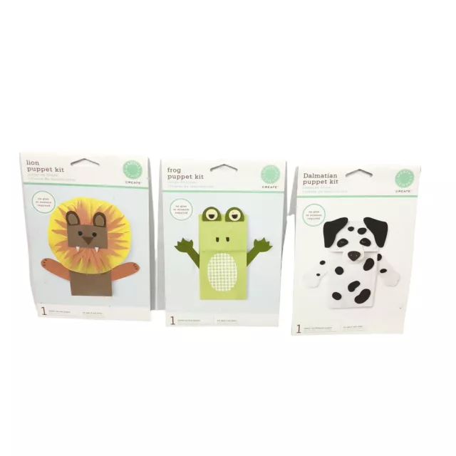 Martha Stewart Puppet Kits Create Crafts Dalmation Frog Lion Sealed Create New