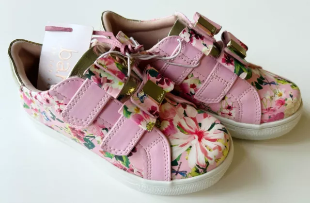 Ted Baker Pink Floral Trainers Shoes Size UK 9 Girls BNWT (EU 26.5) RRP £38 BNWT