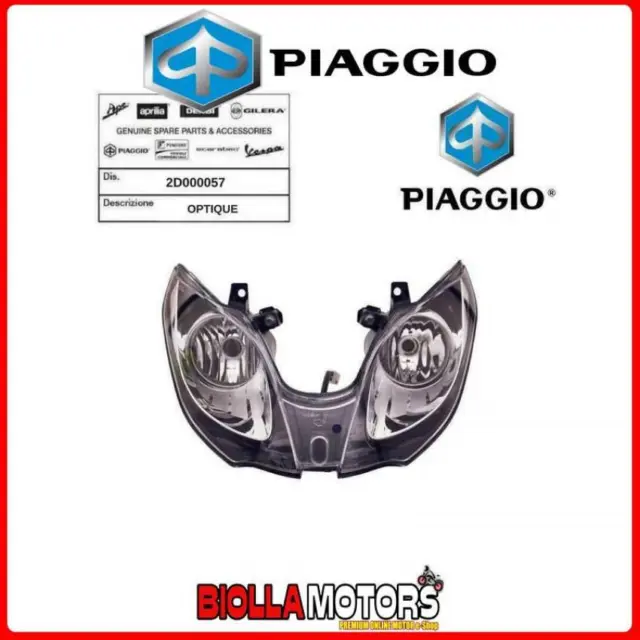 2D000057 Gruppo Ottico Fanale Anteriore Originale Piaggio Mp3 500 Lt Sport 2014-