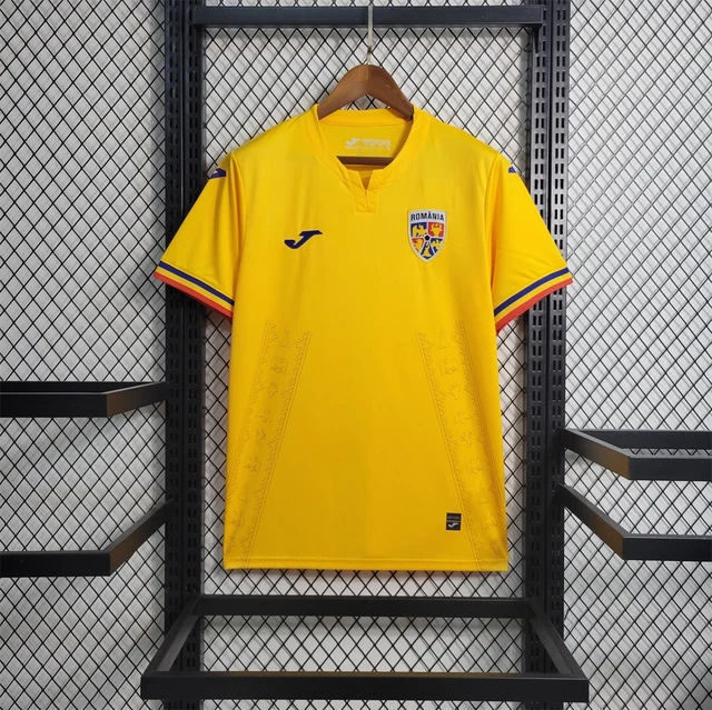 Romania 2023/24 Kit Jersey Home Yellow Shirt
